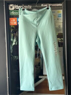 Old Navy Mint Green High-Waist Leggings New Size Medium